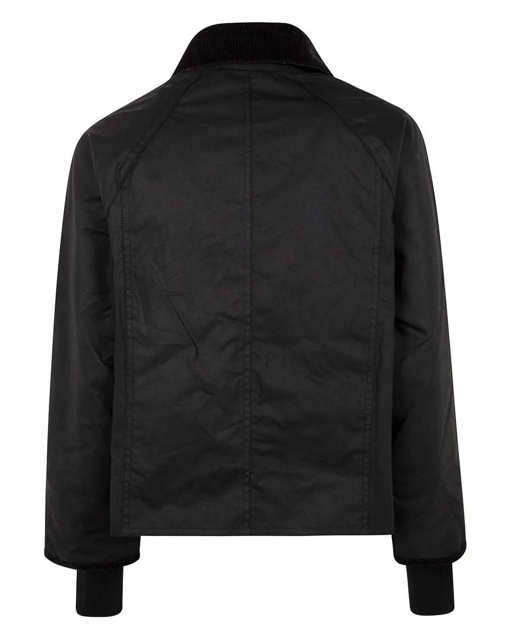 Barbour Black Cropped Beadnell Wax Outwear