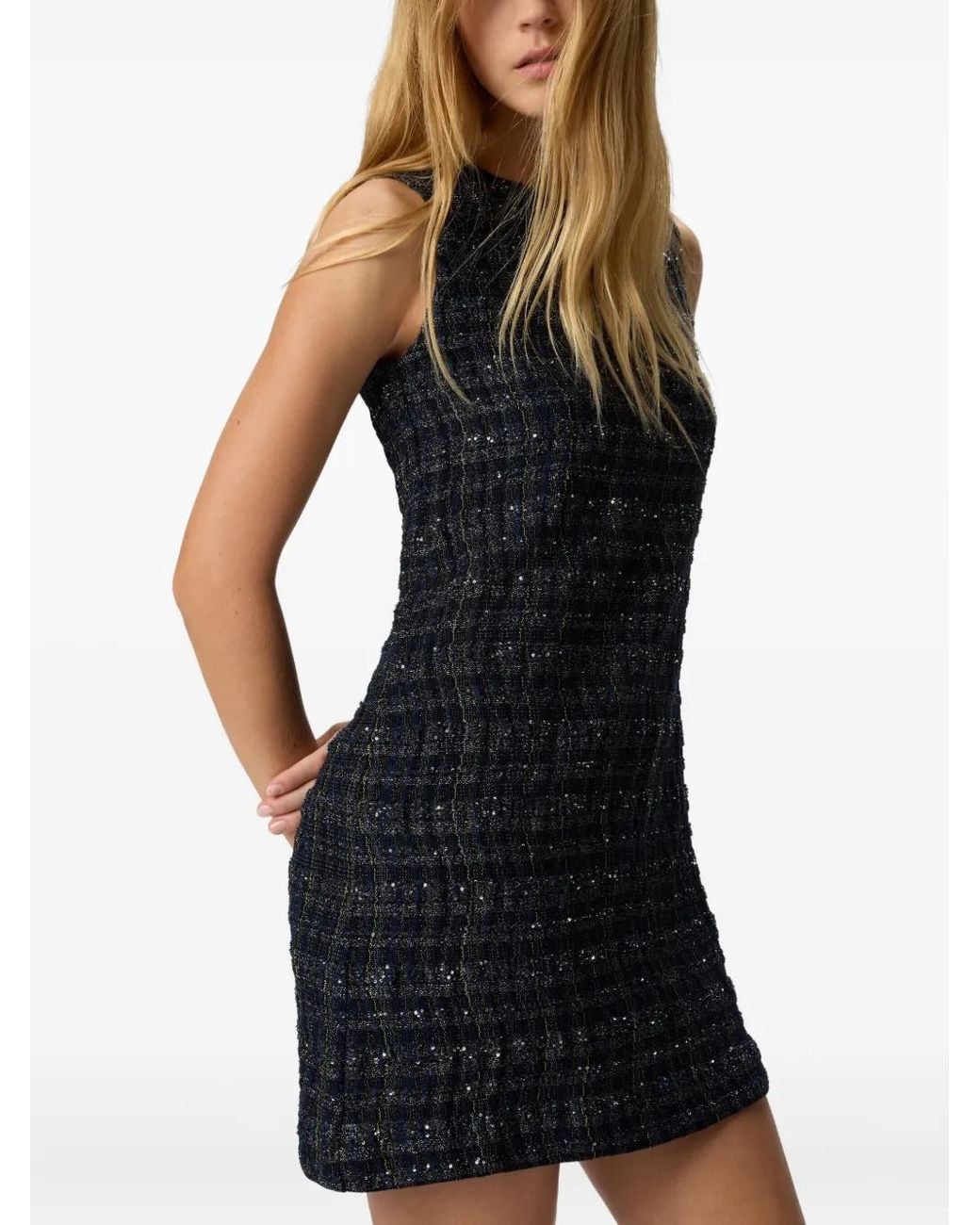 Missoni Embellished Tweed Mini Dress in Black | Lyst Missoni Embellished Tweed Mini Dress in Black | Lyst