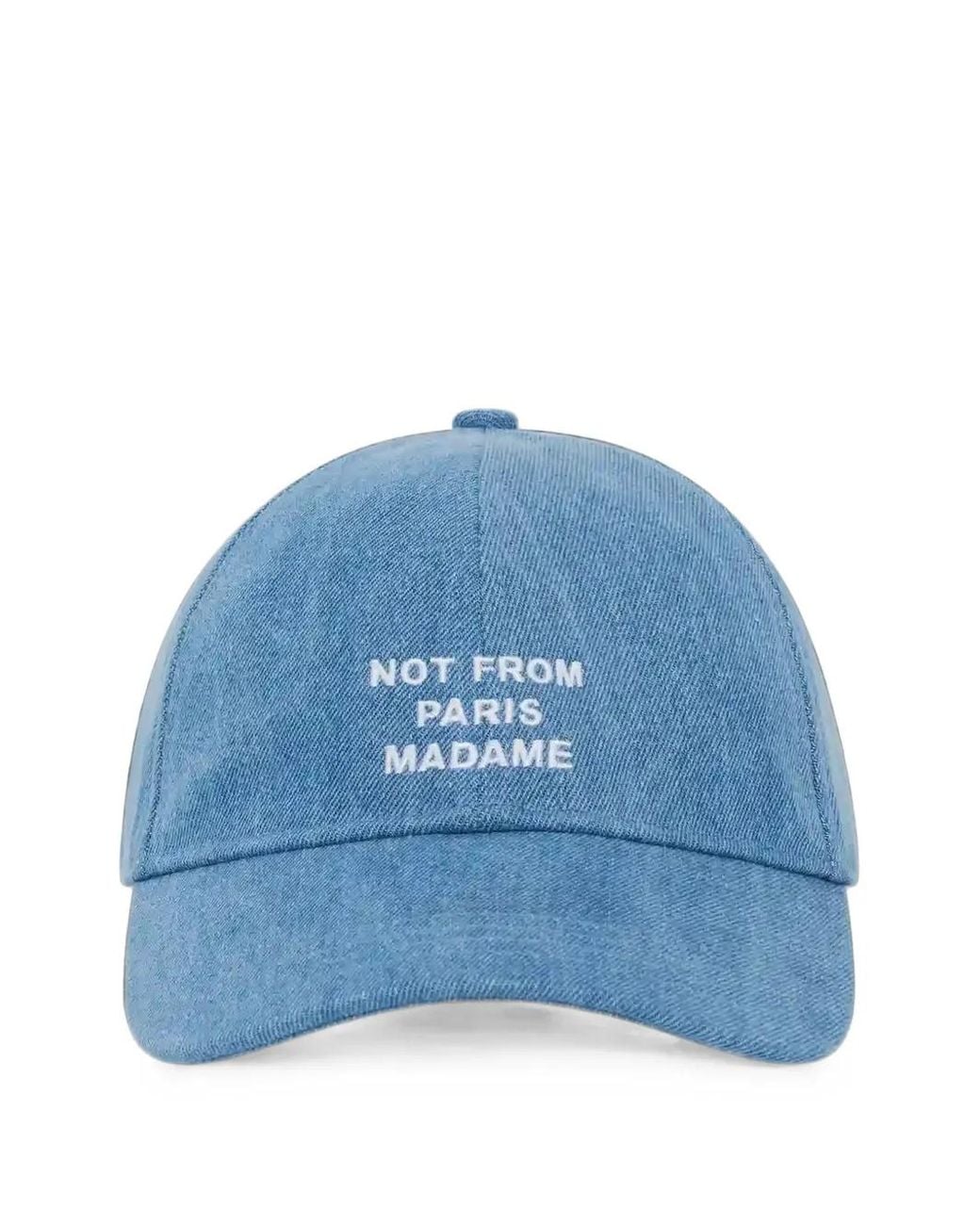 Drole de Monsieur Blue Casquette En Jean À Slogan for men