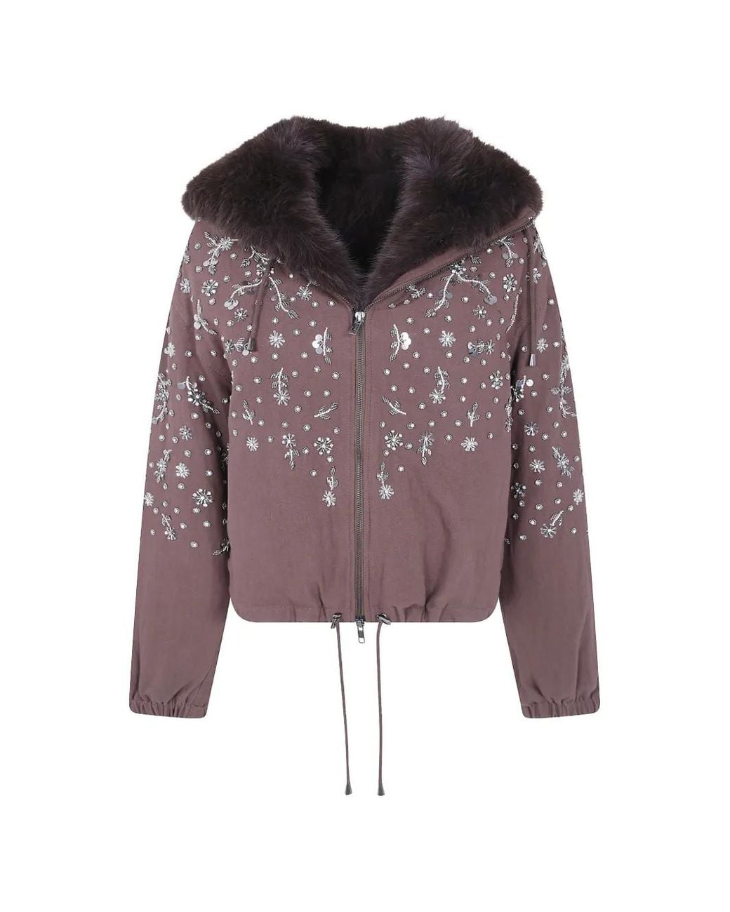 DR. HOPE Purple Soleil Crystal-Embellished Jacket