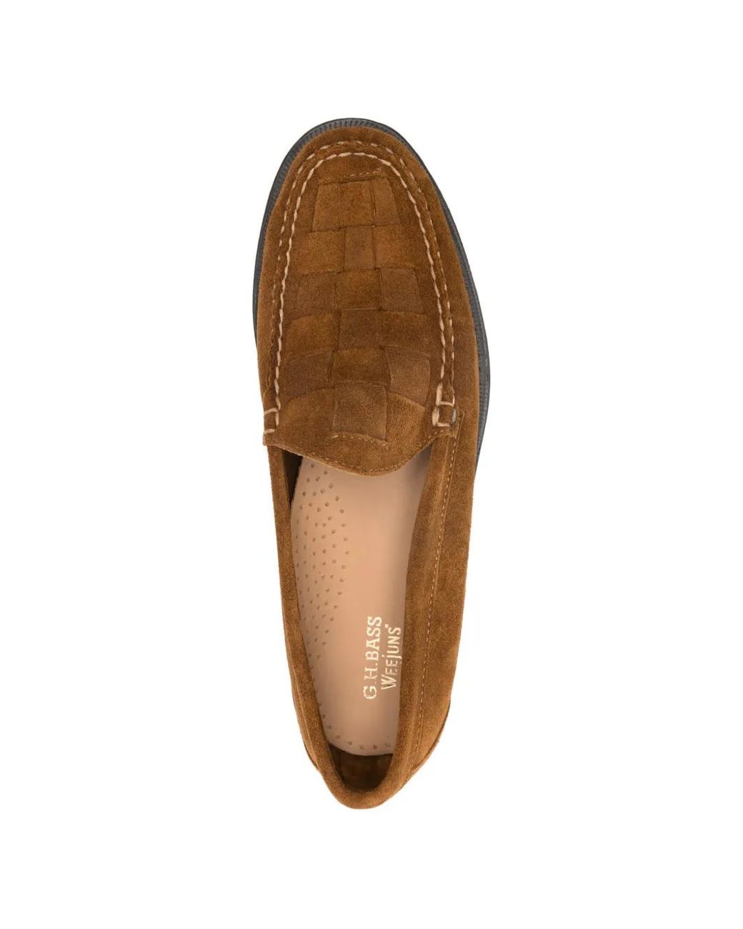 G.H.BASS Brown Weejuns Venetian Weave Loafers for men