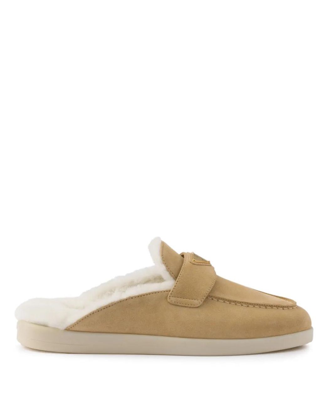 Mules En Daim Prada en coloris White