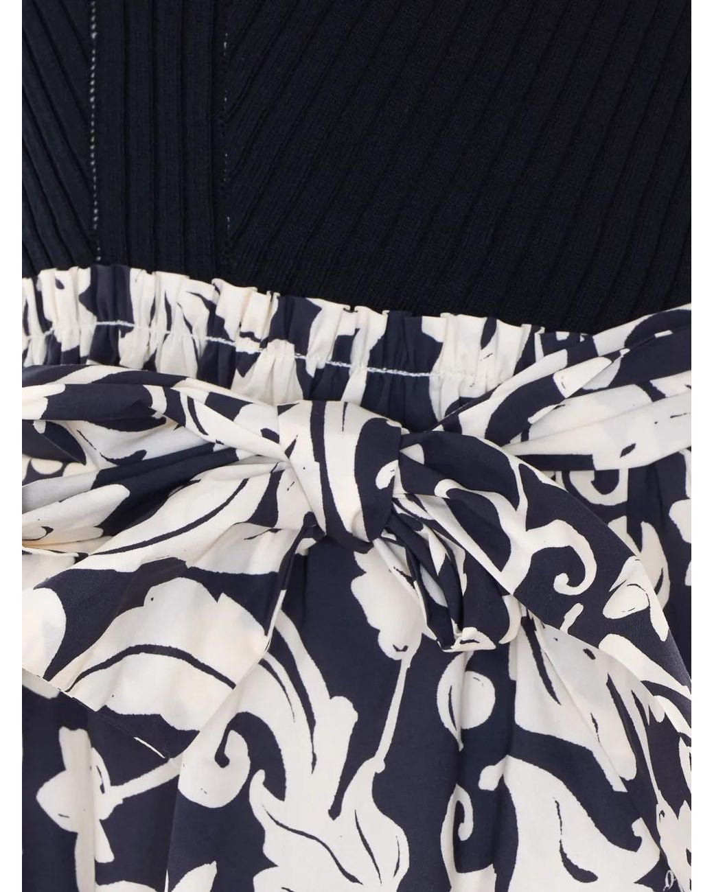 Liu Jo White Short Dress With Print