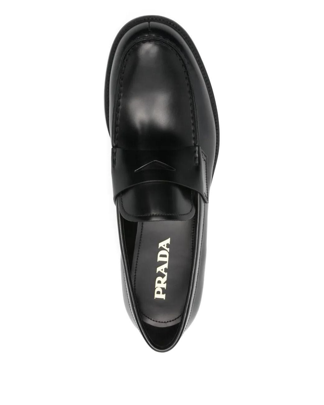 Prada Black Penny-Slot Loafers for men