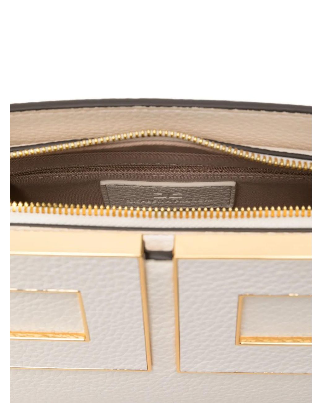 Elisabetta Franchi White Handbag With Logo