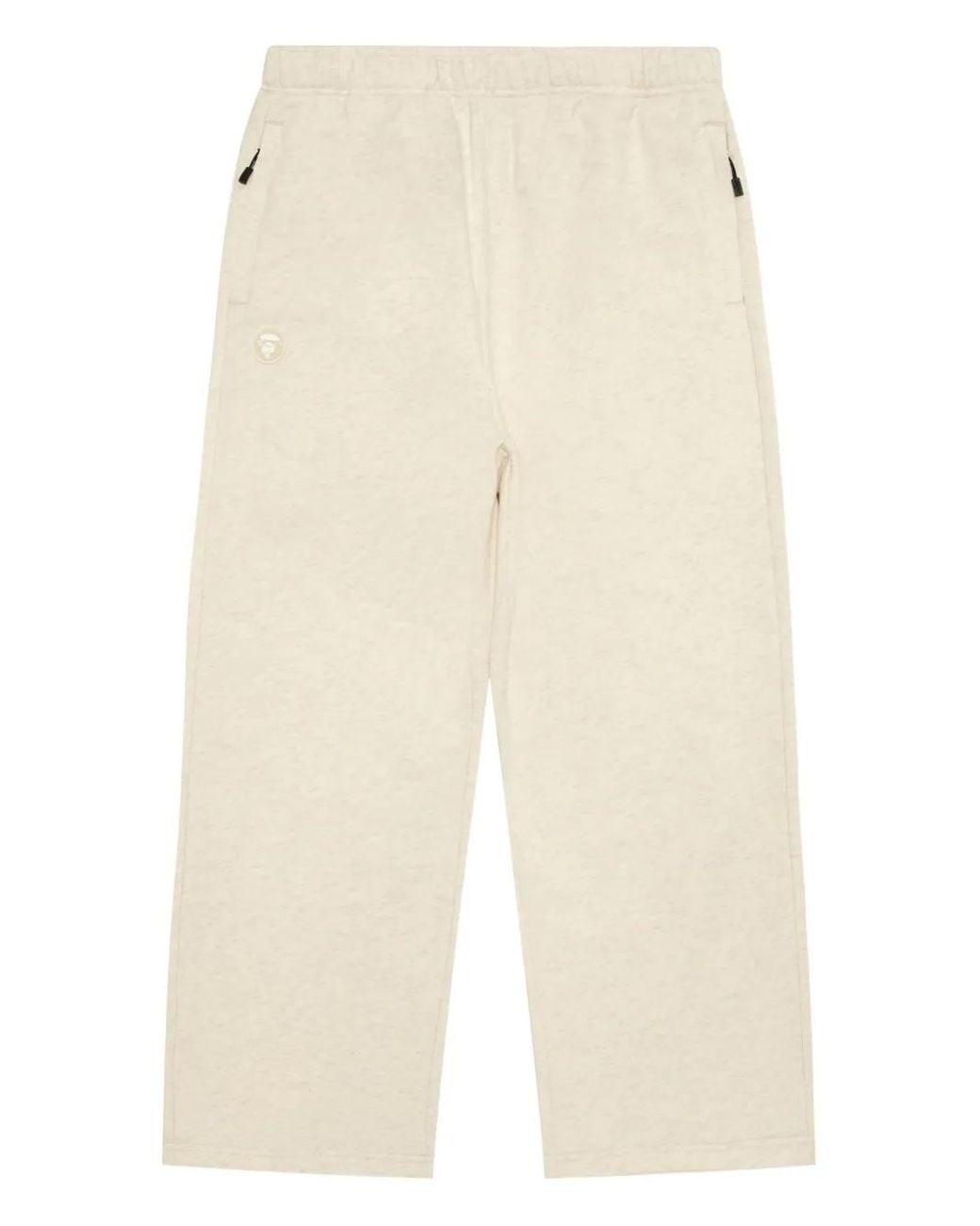 Aape By A Bathing Ape Natural Logo-Patch Track Pants for men