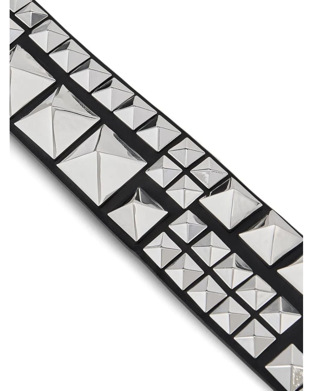 Kat Maconie White Sam Pyramid-Stud Leather Belt