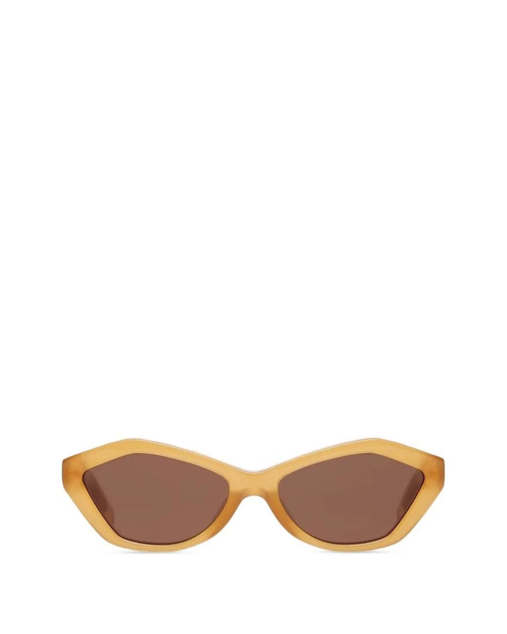 Jacquemus Pink Bambino Geometric-Frame Sunglasses