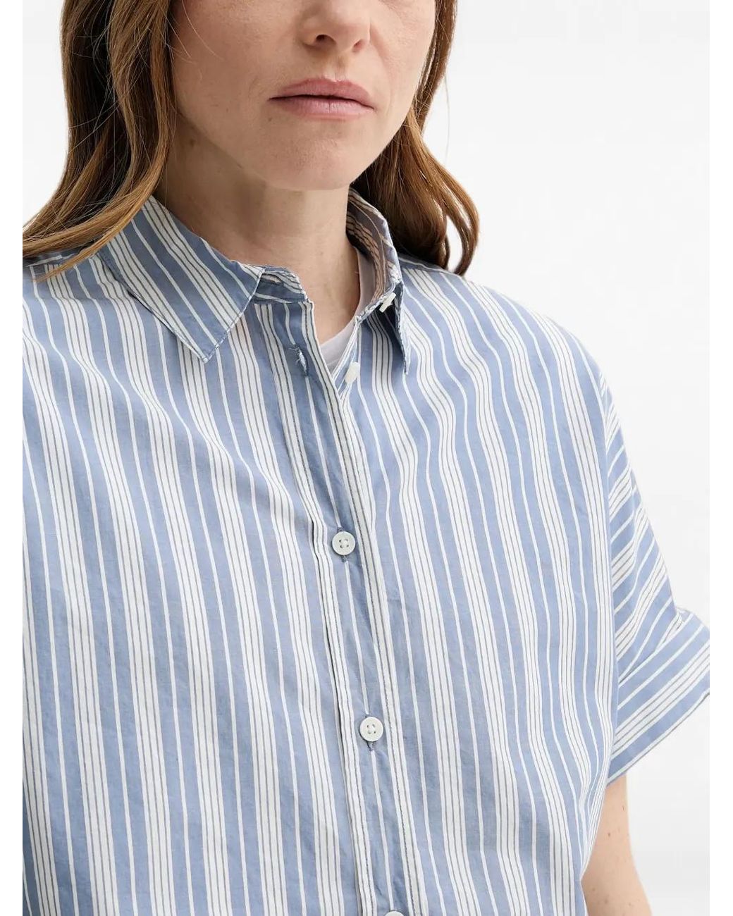 Marc O' Polo Blue Striped Buttoned Shirt