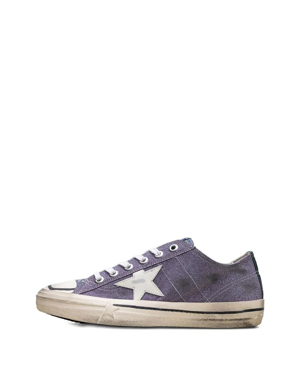 Golden Goose Deluxe Brand Purple V-Star Lab Sneakers