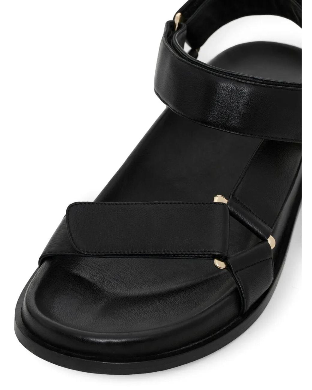 Anine Bing White Jesse Touch-Strap Sandals