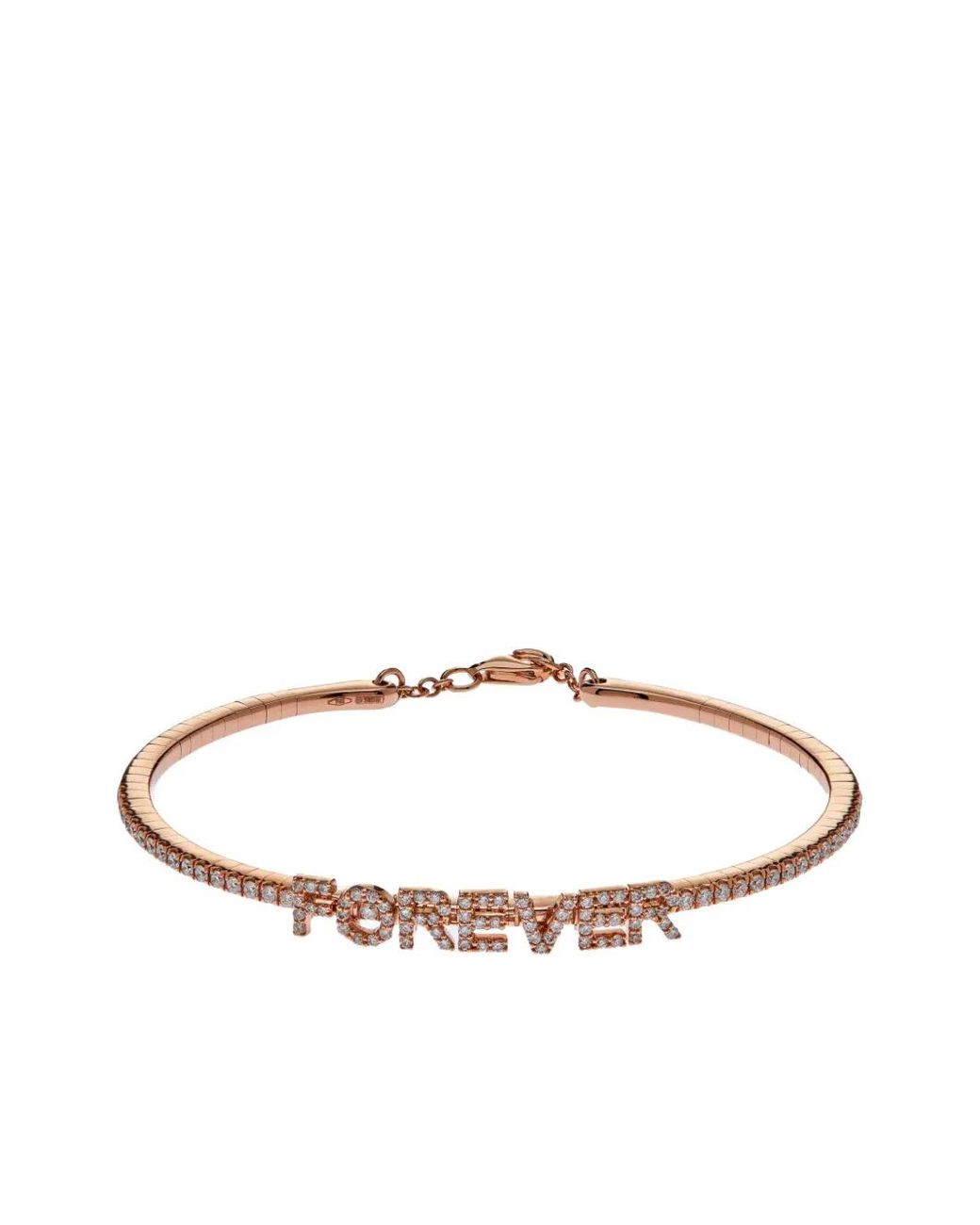 Jewels Aficionado Multicolor Bracelet Forever En Or 18Ct Pavé De Diamants
