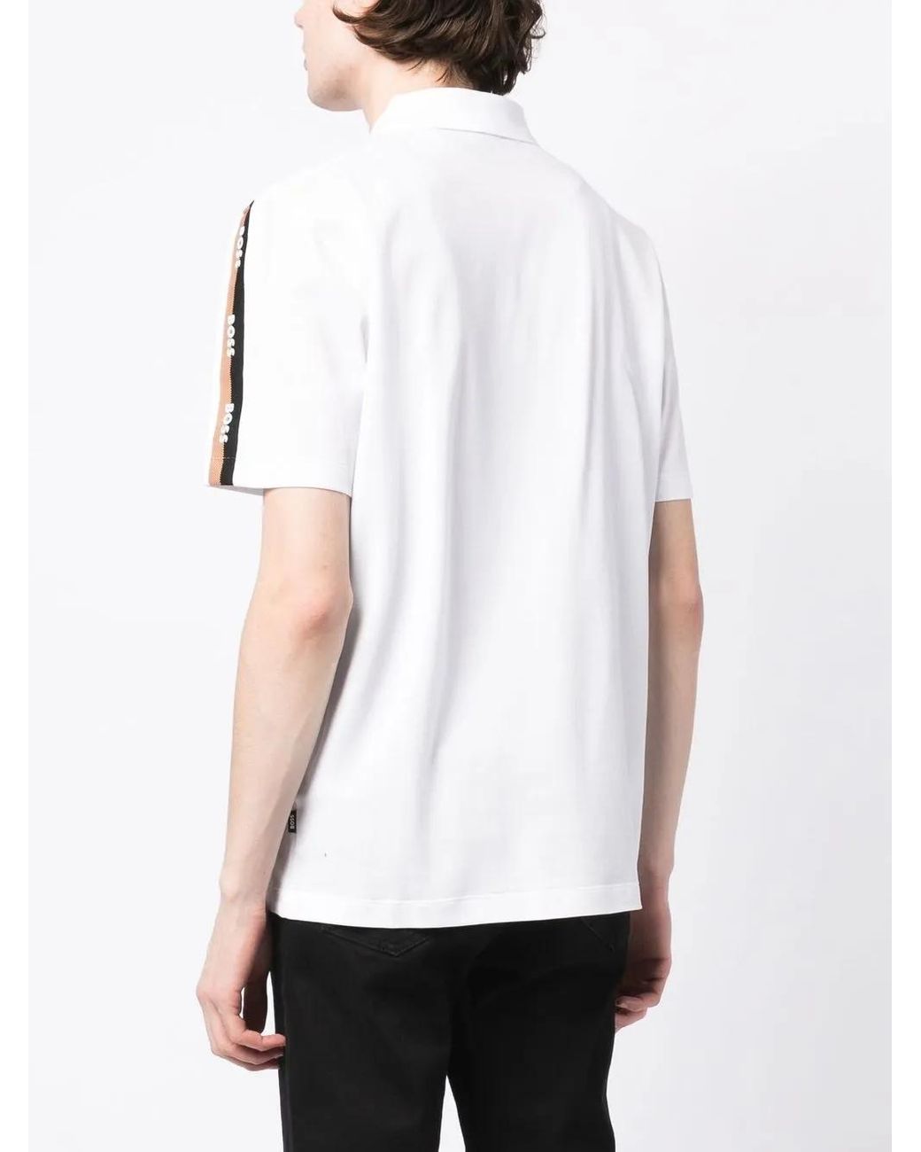 Boss White Parlay 175 Polo Shirt for men