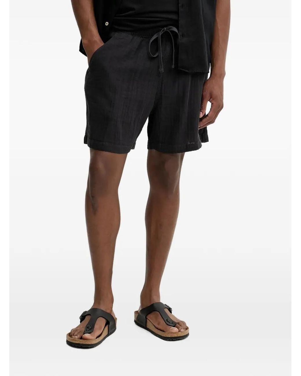 Levi's Black Xx Drawstring Elasticated Shorts for men