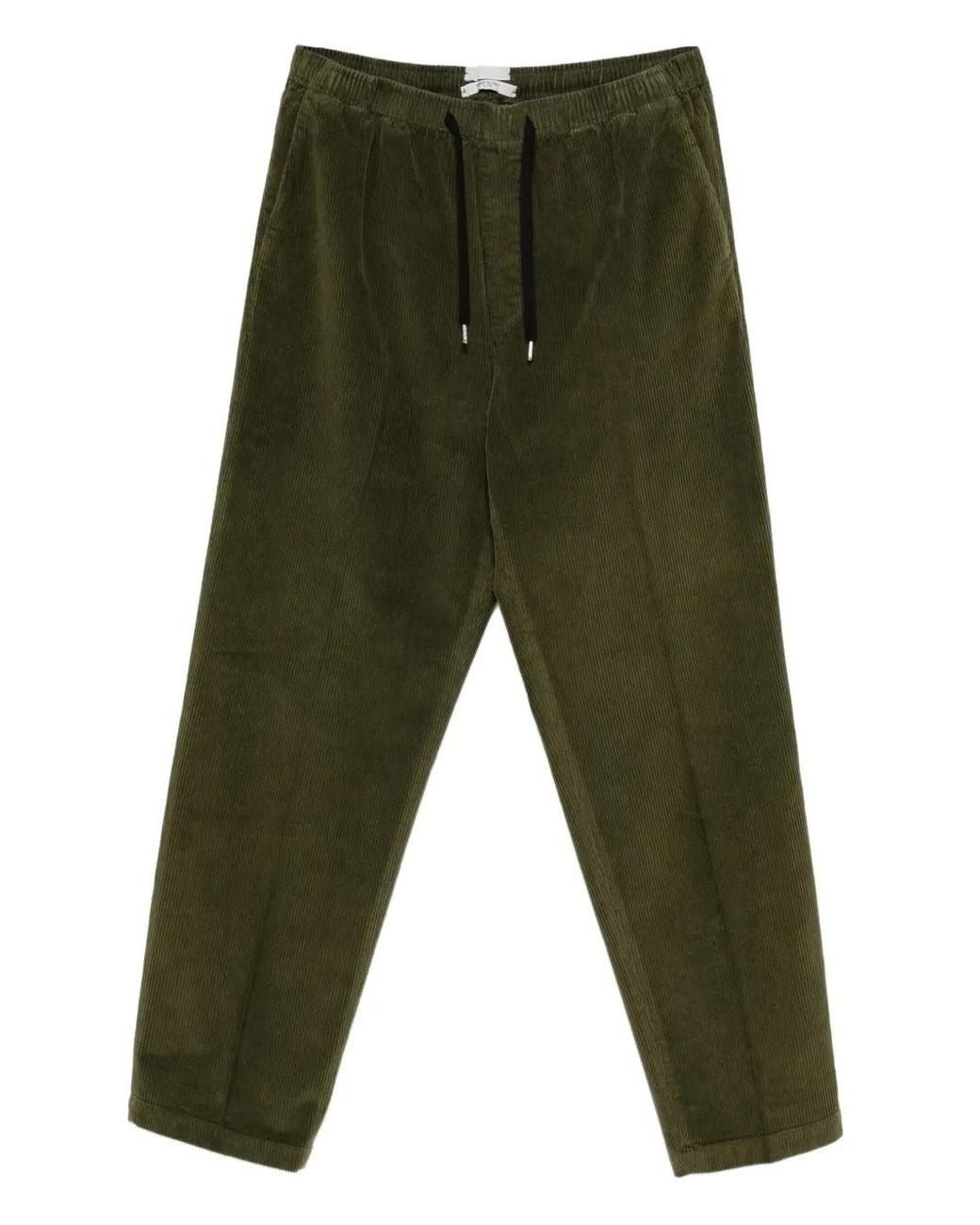 Cellar Door Green Drawstring Corduroy Trousers for men