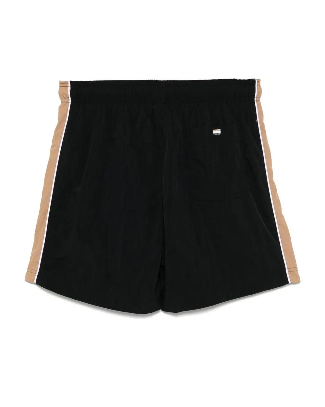 Boss Black Logo-Print Swim Shorts for men