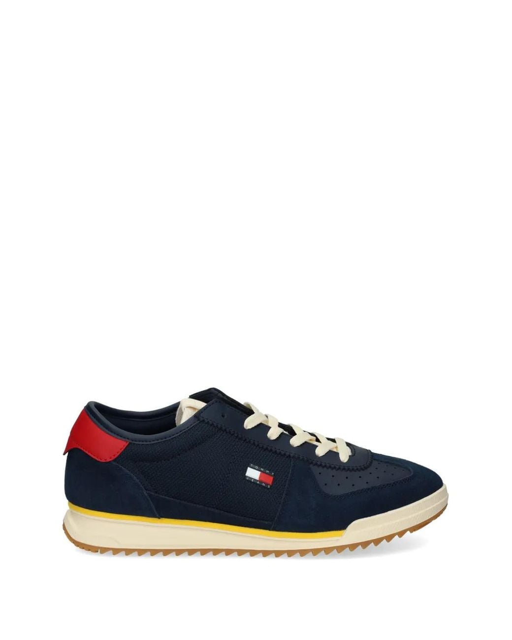 Tommy Hilfiger Blue Perforated Panelled Sneakers for men