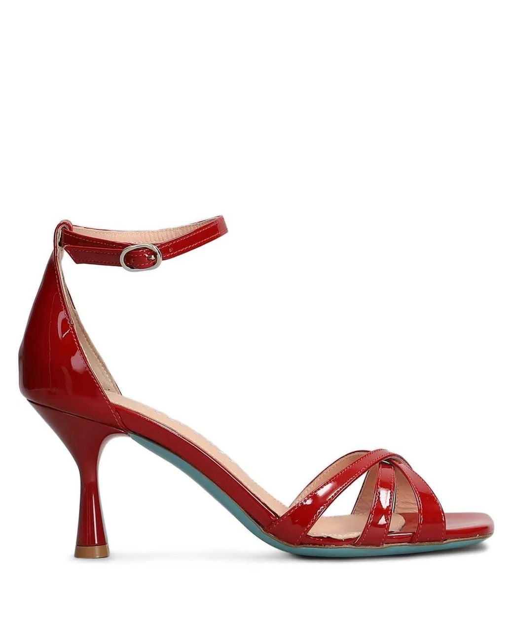 Fratelli Russo Red 70Mm Leather Sandals