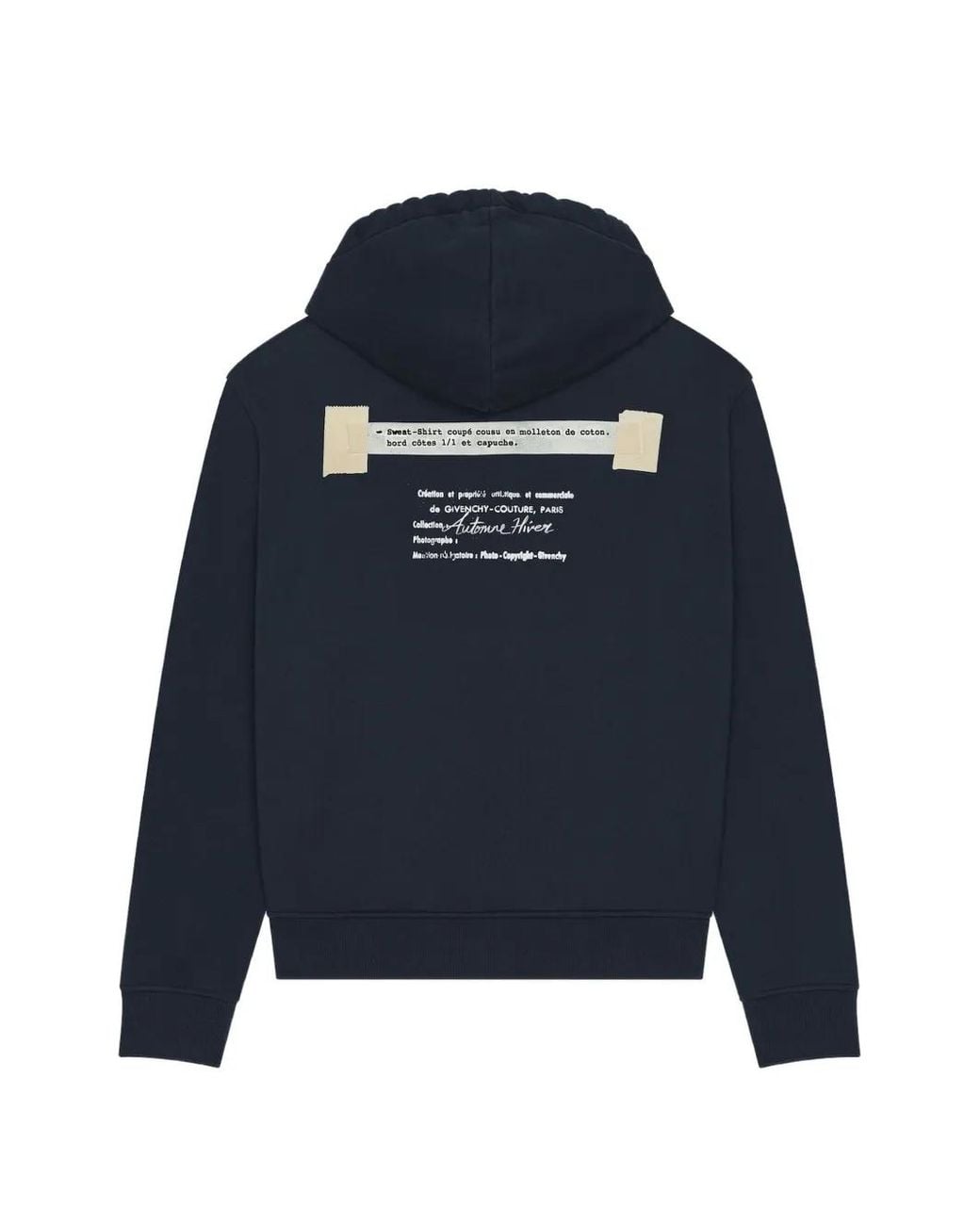 Givenchy Blue Couture Seam Hoodie for men