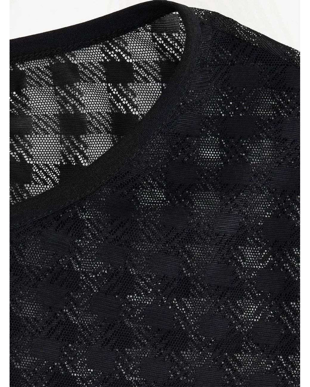 AMI Black Sheer-Kleid