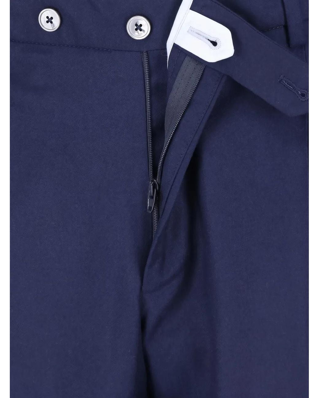 Tombolini Blue Double-Breasted Peak-Lapels Suit for men