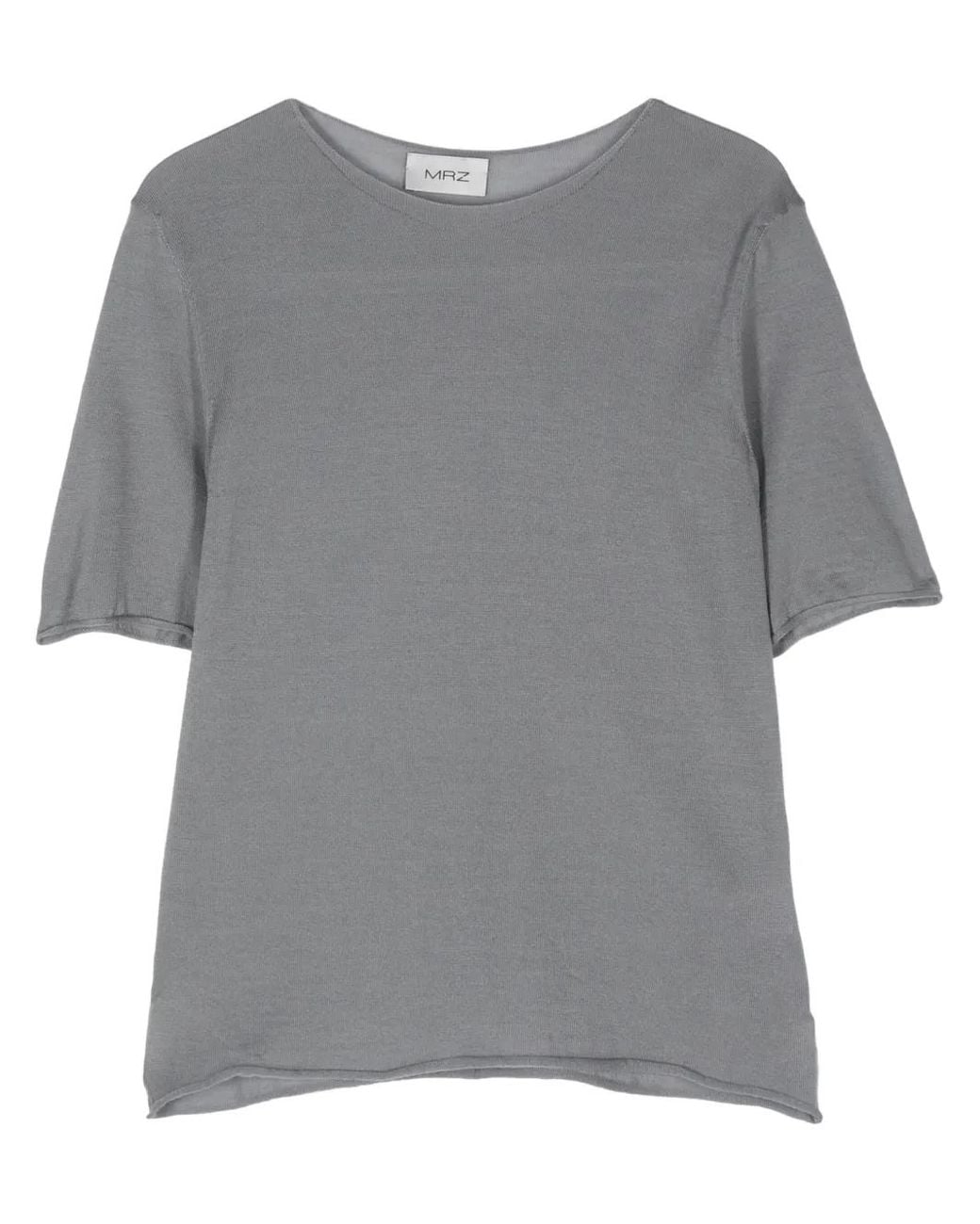 Mrz Geribbelde Top in het Gray