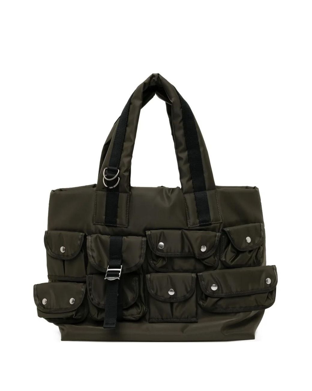Sacai Multi-Pocket Tote Bag in Black | Lyst
