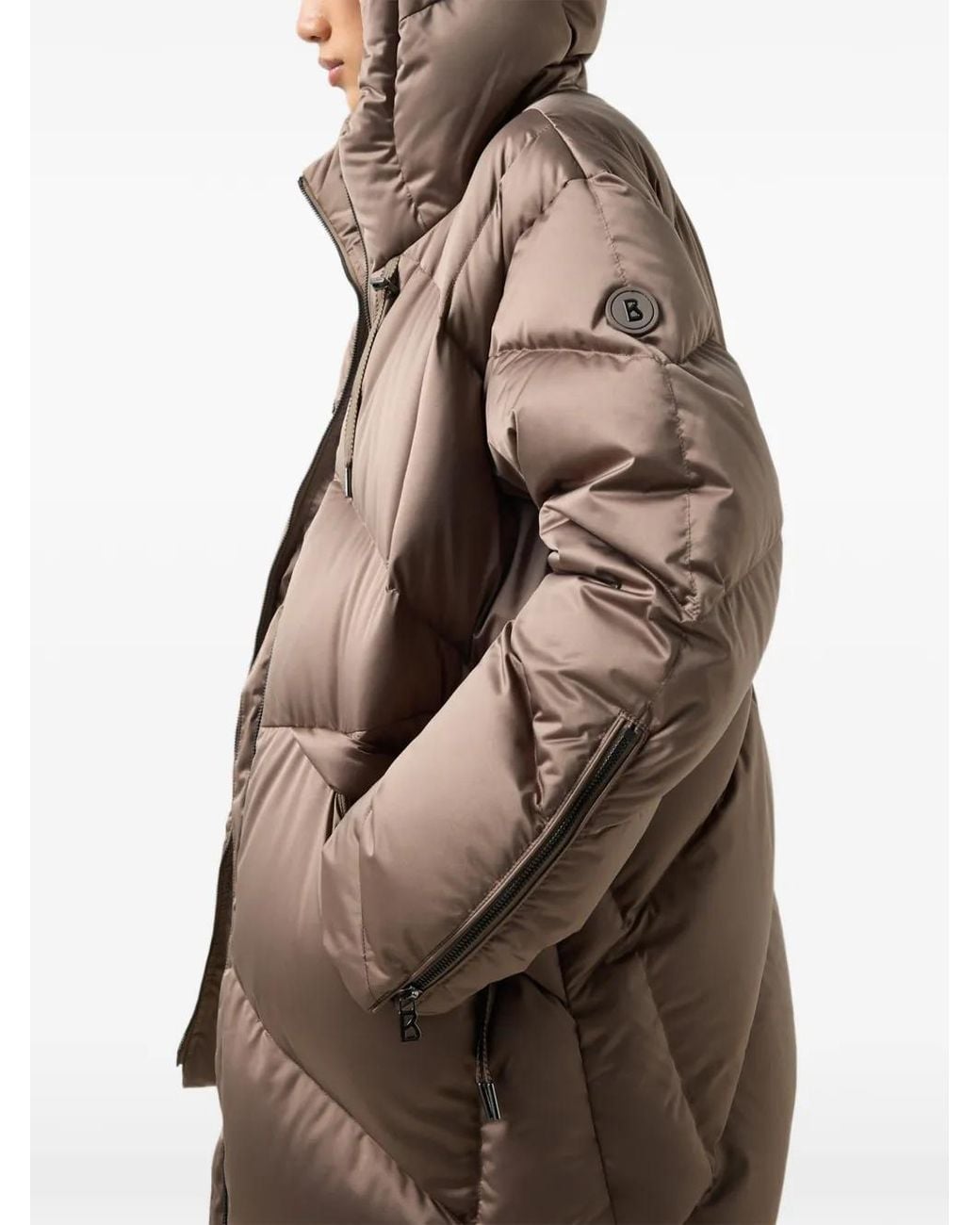 Bogner Brown Glenda Quilted Puffer Jacket