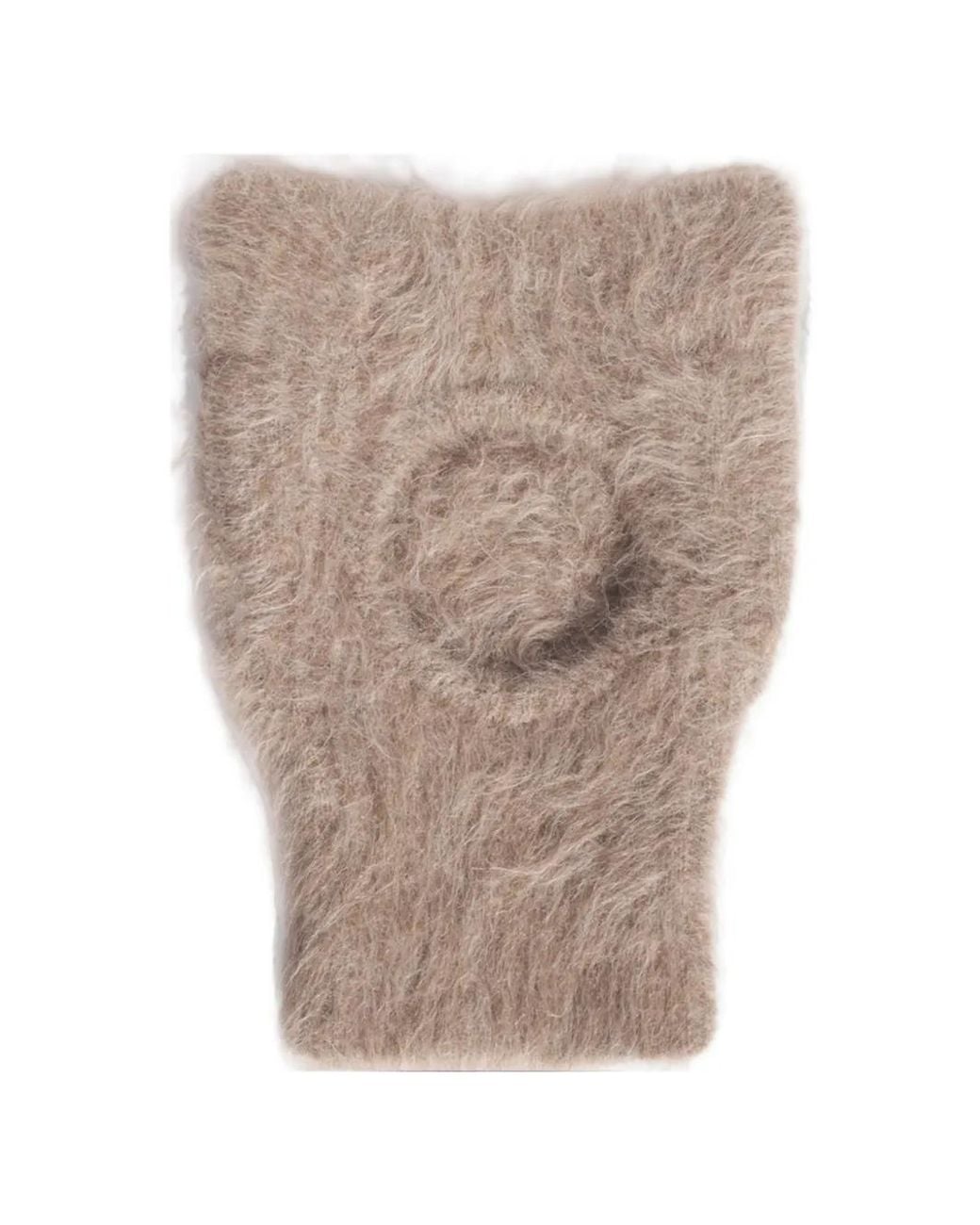 Maison Kitsuné Natural Fox-Ears Balaclava Hat