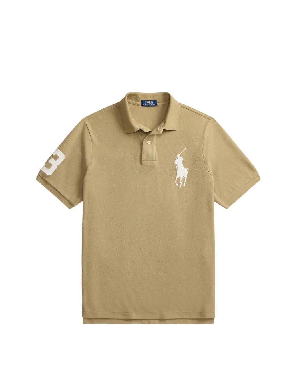 Polo Ralph Lauren Natural Big Pony Mesh Polo Shirt for men