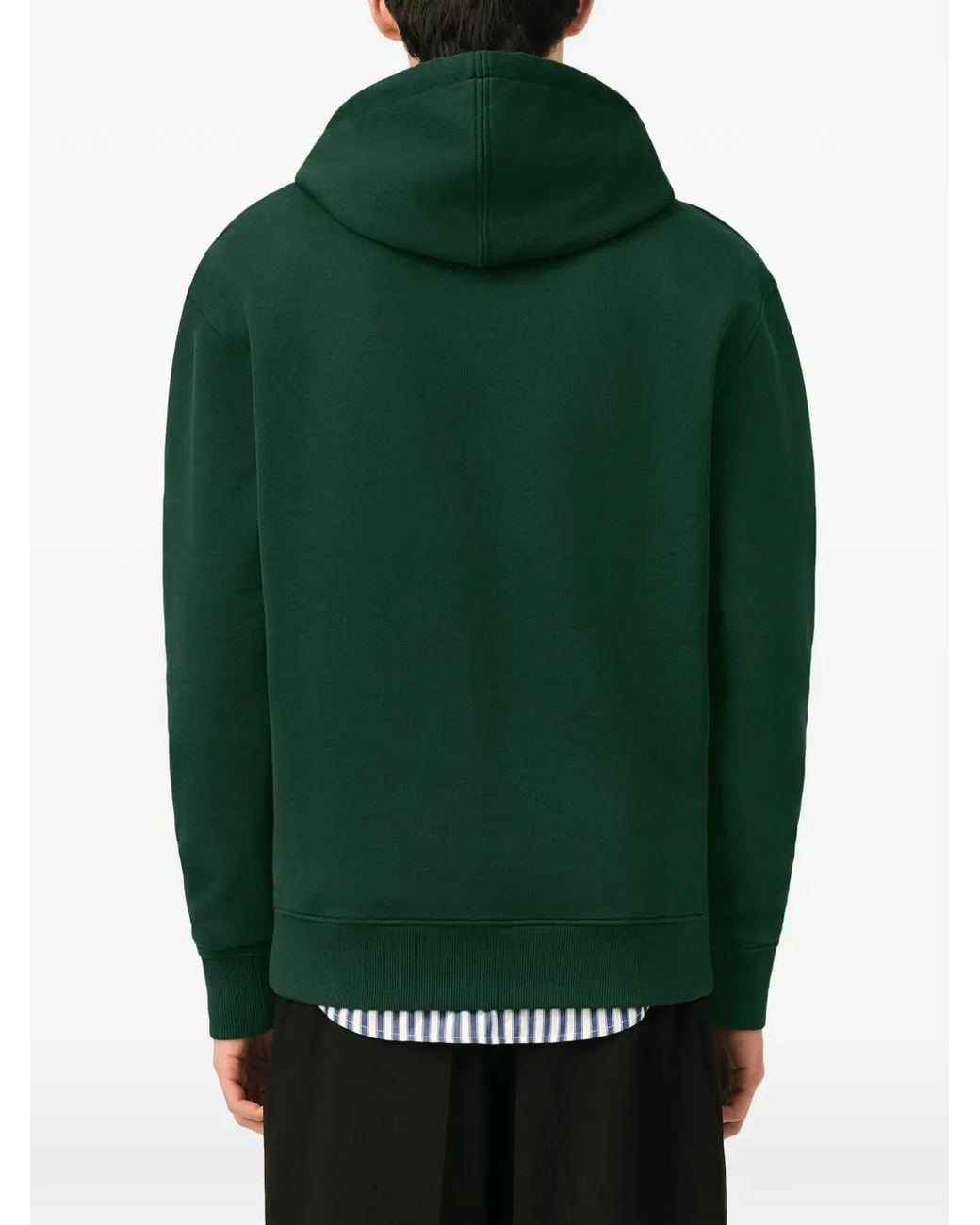 AMI Green Deep Pullover Hoodie With Adjustable Drawstring for men