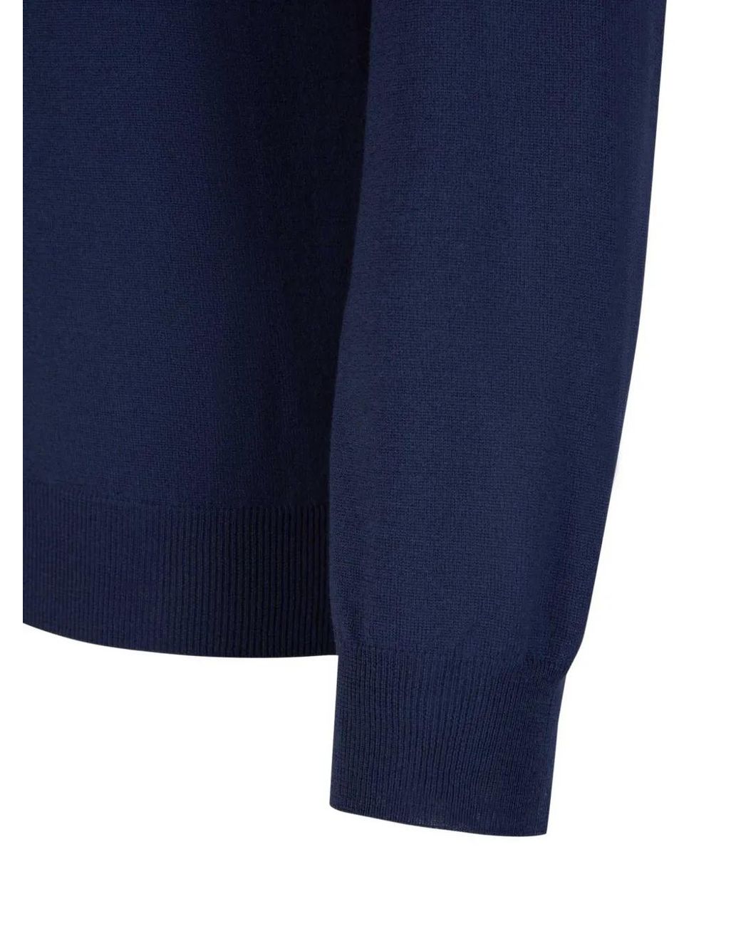 Zanone Blue Knitted Jumper for men