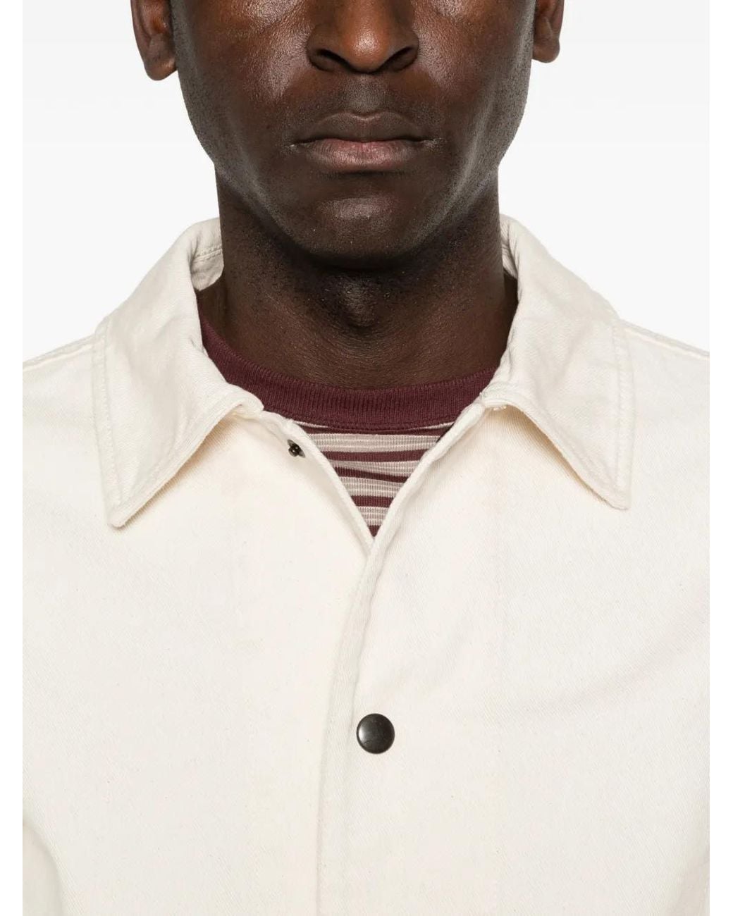 Aspesi White Buttoned Jacket for men