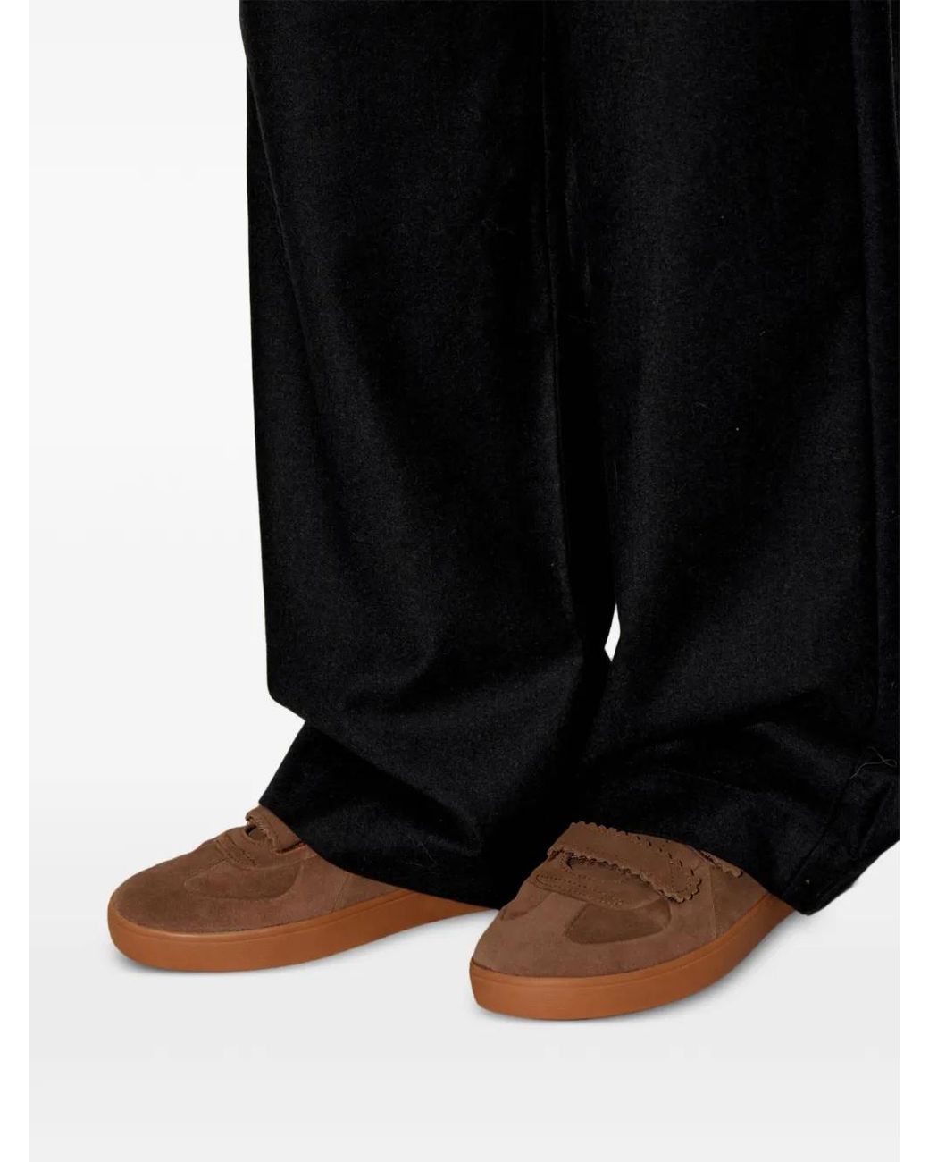 Lacoste Brown Suede Sports Shoes "Baseshot Pro Stp 1226 Sfa"