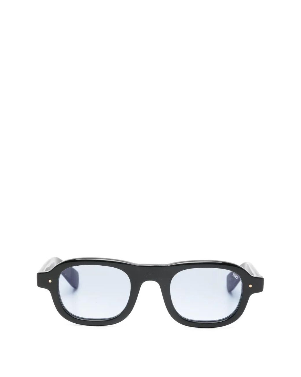 Eyevan 7285 Black Round-Frame Sunglasses