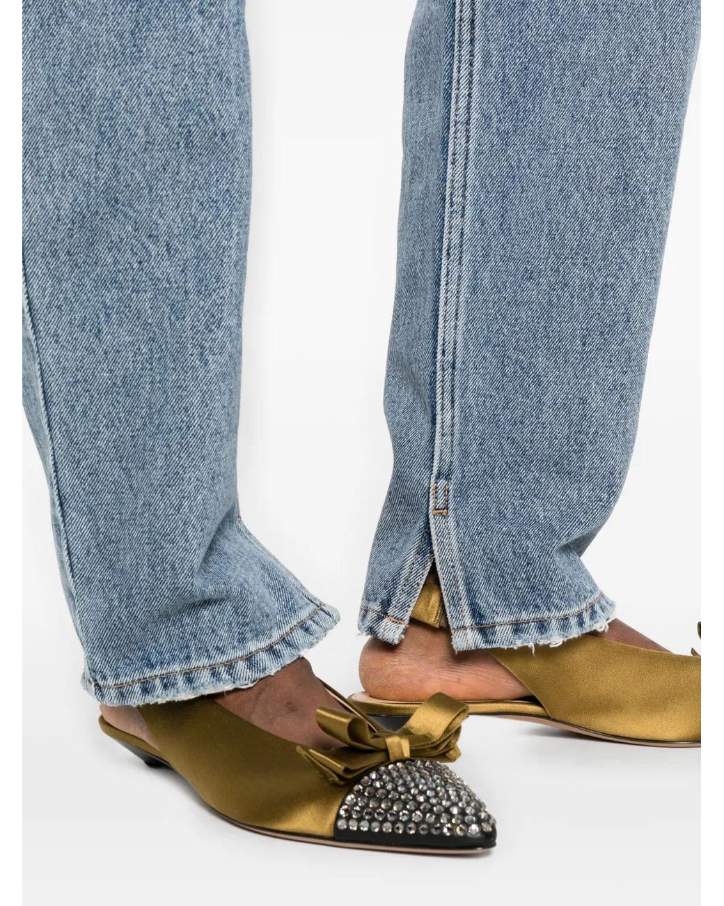 Chloé Blue High-Waisted Tapered Jeans