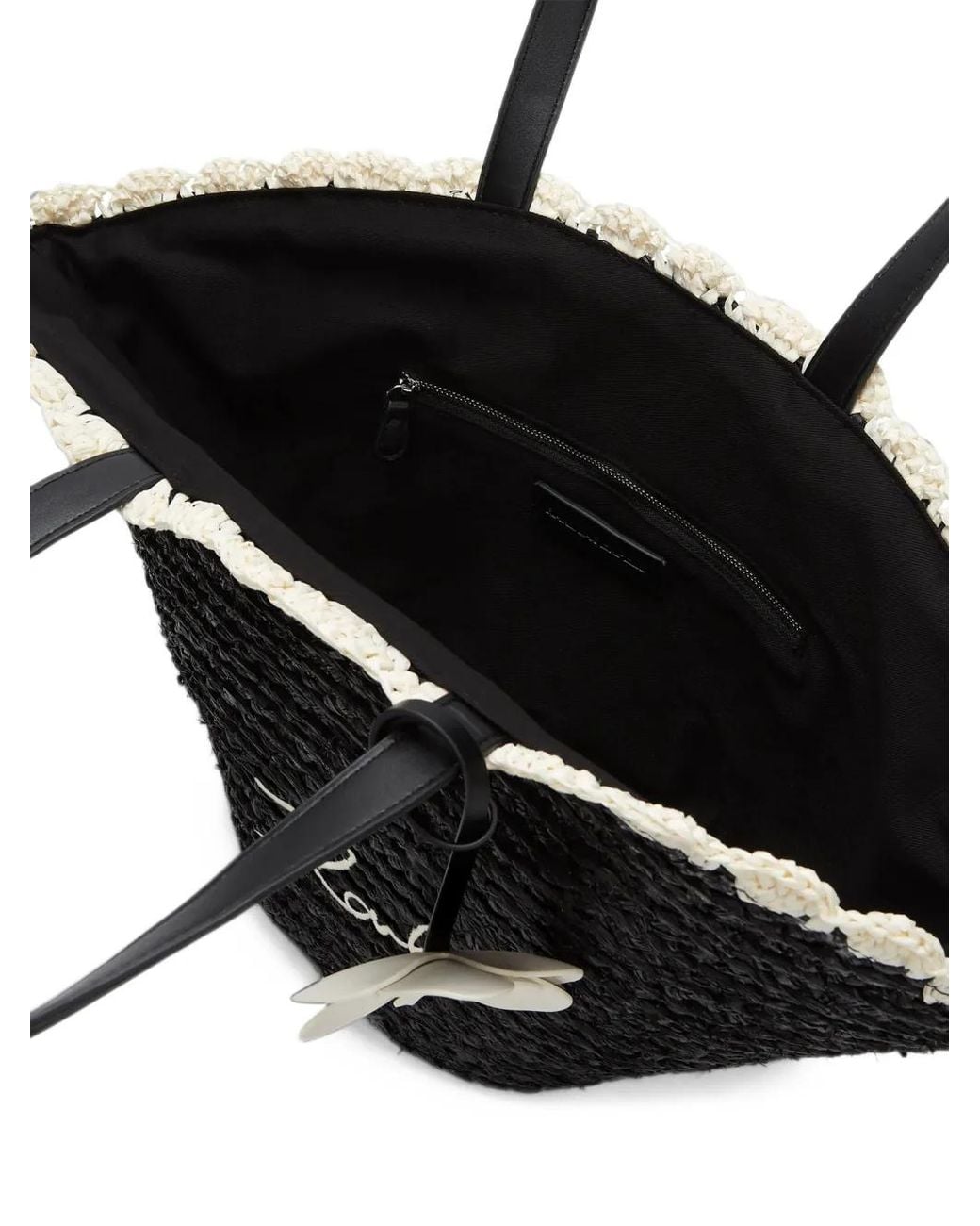 Karl Lagerfeld Black K/Signature Scallop Bag