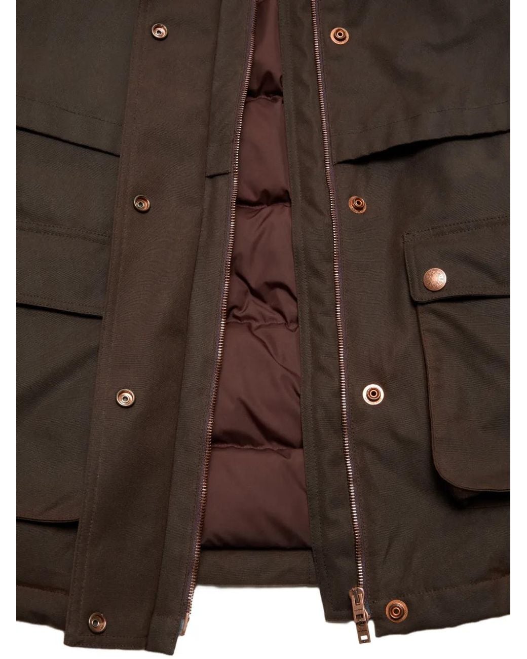 Acne Brown Solid High-Neck Jacket