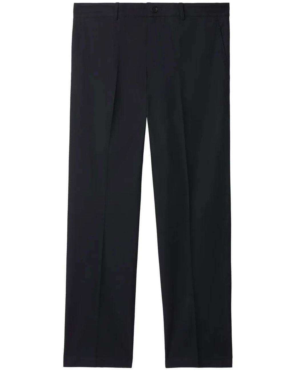 Burberry Blue Cotton Chinos for men