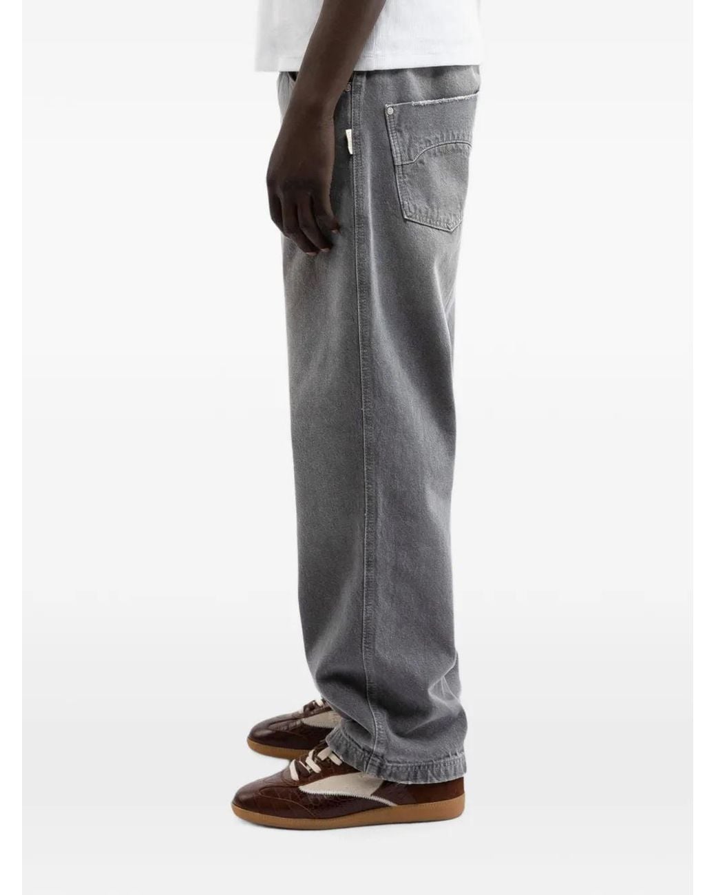 RETERNITY Gray Straight-Fit Jeans for men