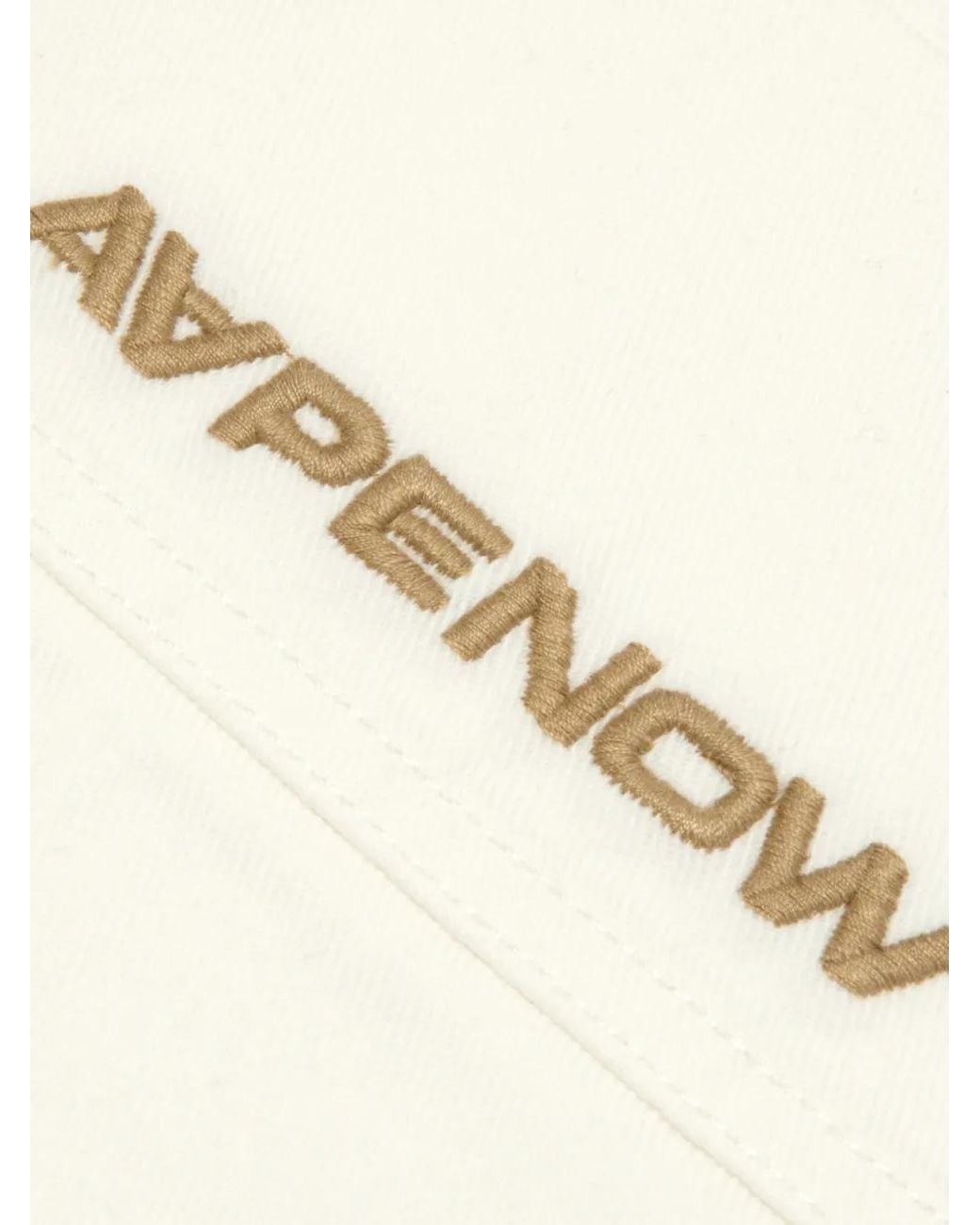Aape By A Bathing Ape White Logo Cotton Shirt for men