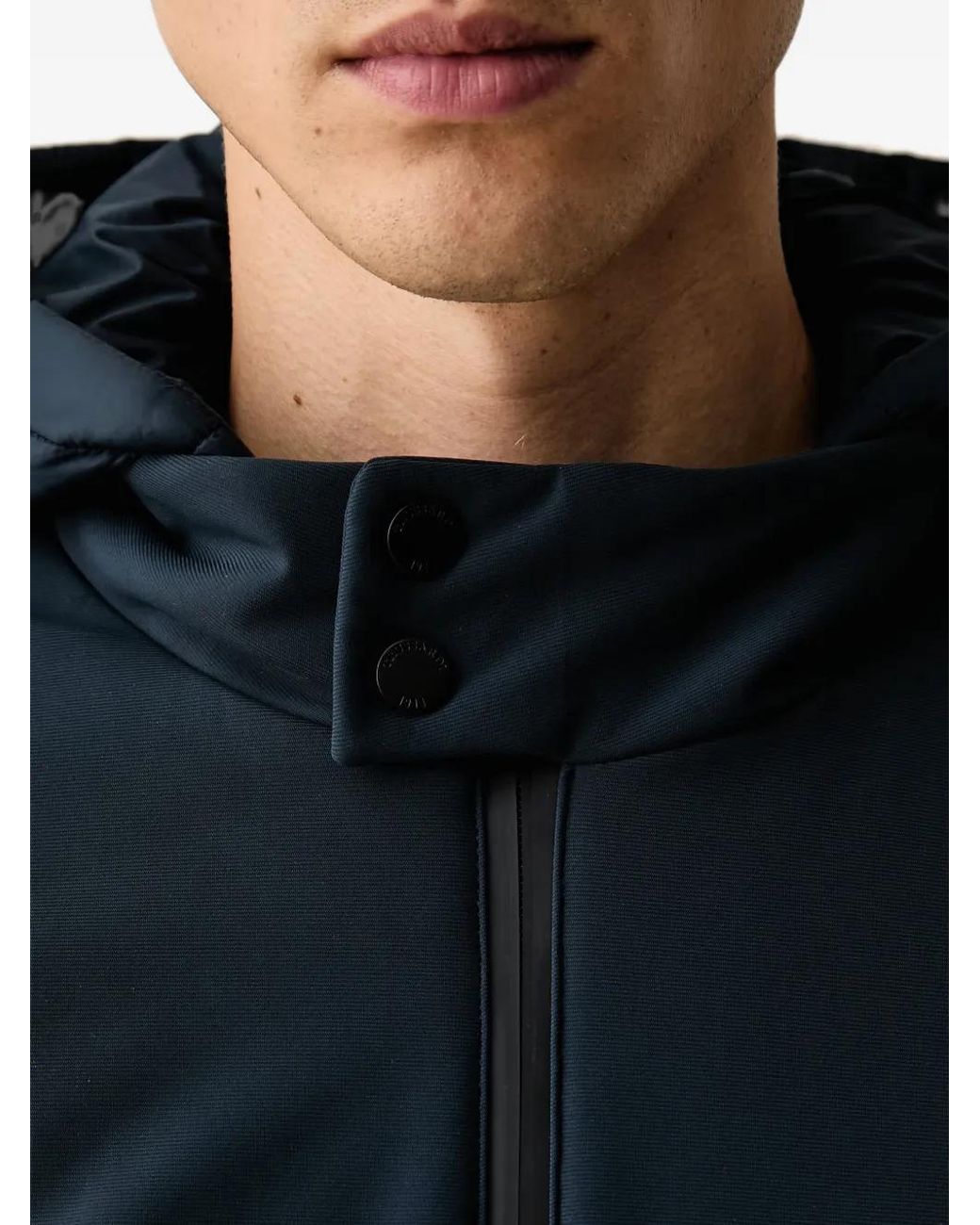 Trussardi Blue Hooded Flap-Pocket Jacket for men