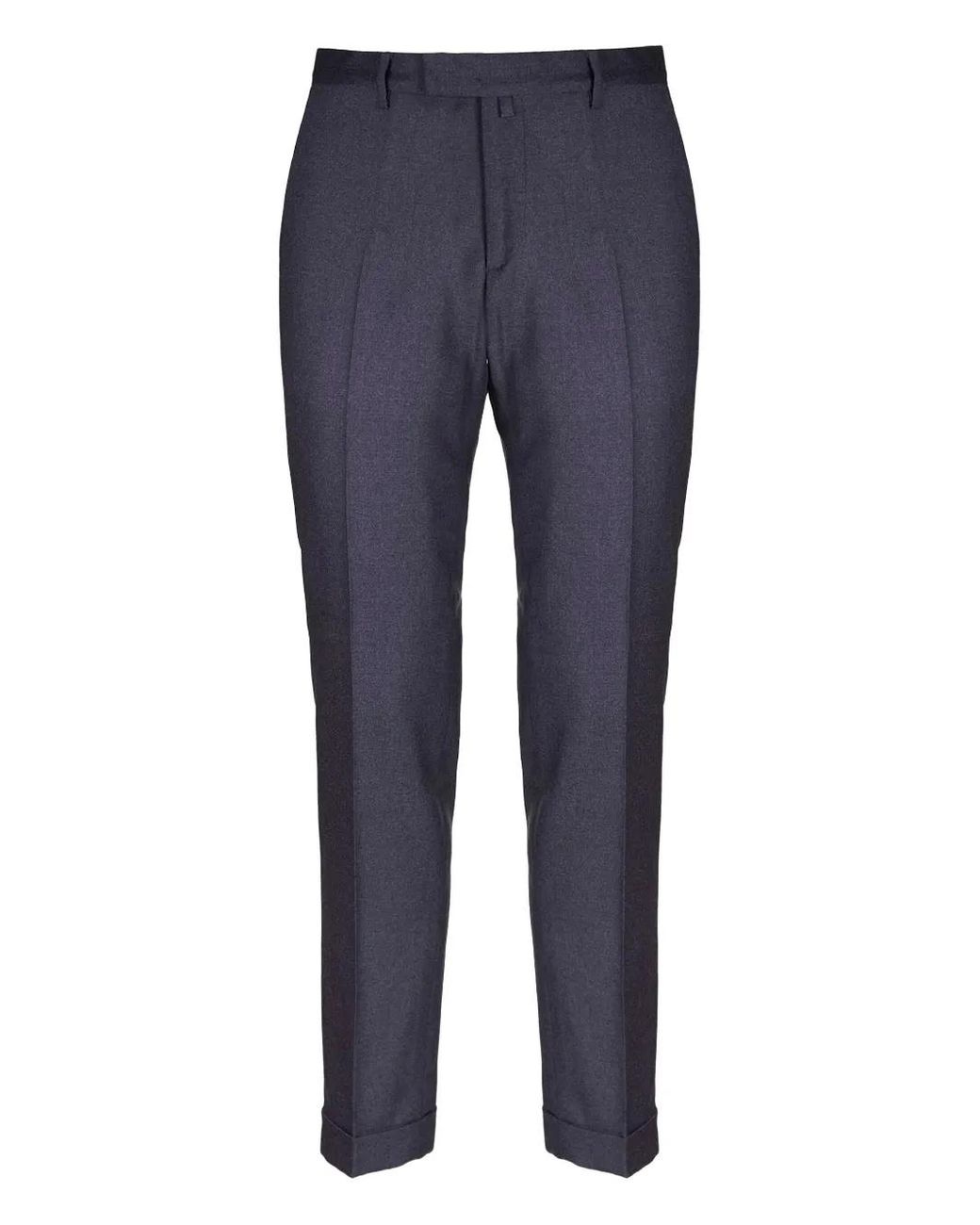 Briglia 1949 Blue Cuffed Trousers for men
