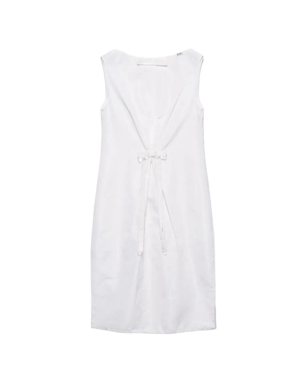 Prada White Faille Dress