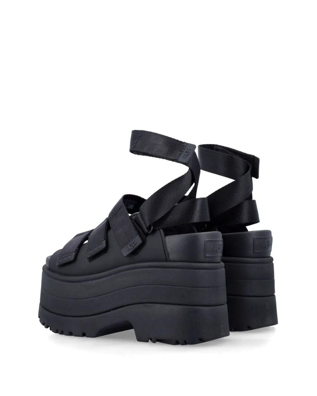 靴 UGG W GOLDENRISE BLACK UGG The Goldenrise Platform in Black | Lyst