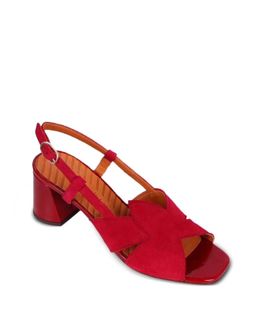 Chie Mihara Red Rutter Sandals