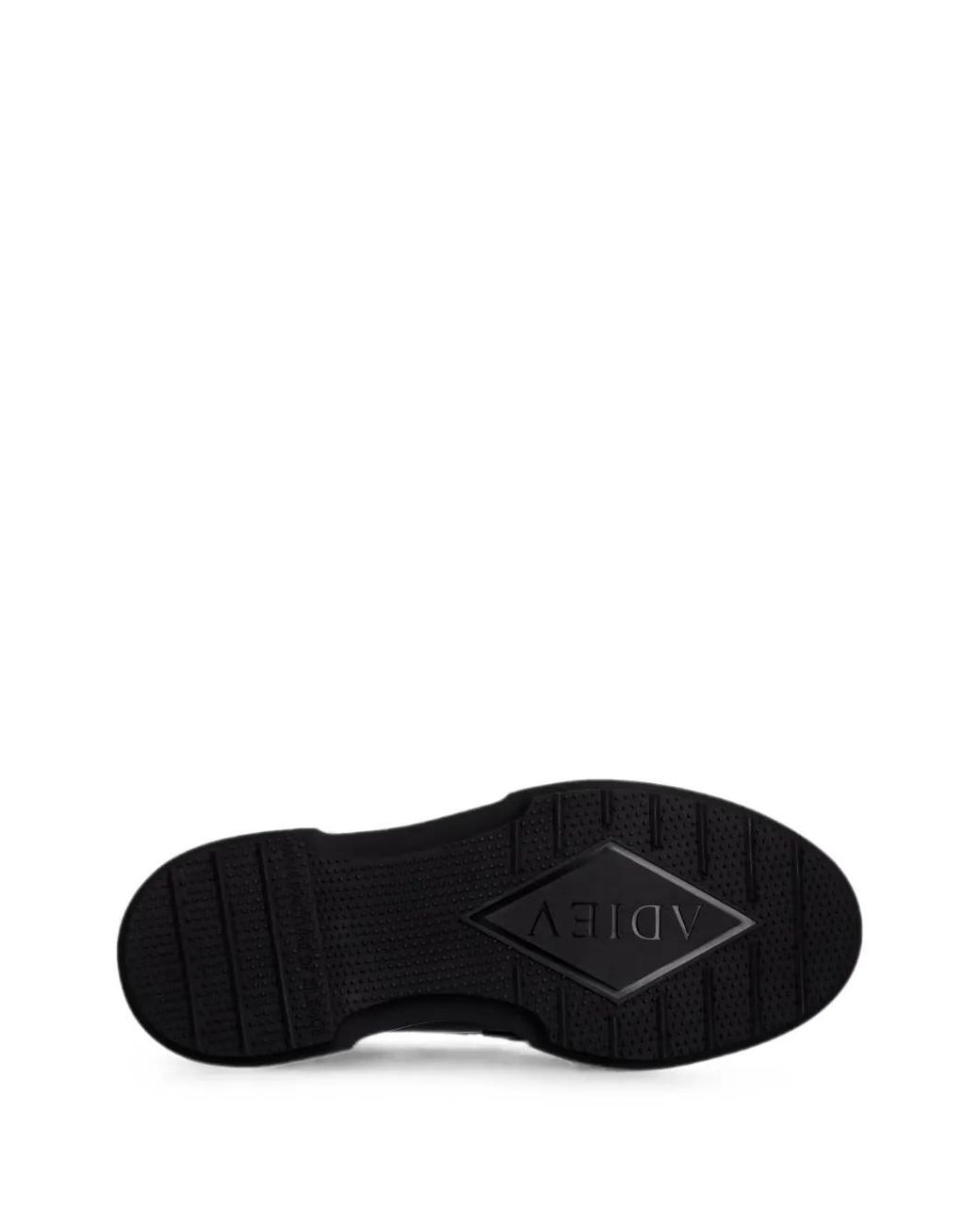 Adieu Black Mocassins En Cuir Poli
