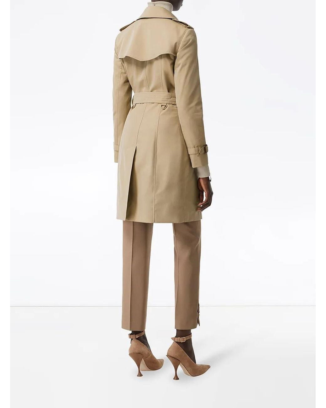 Burberry Natural Chelsea Heritage Double-Breasted Trench Coat