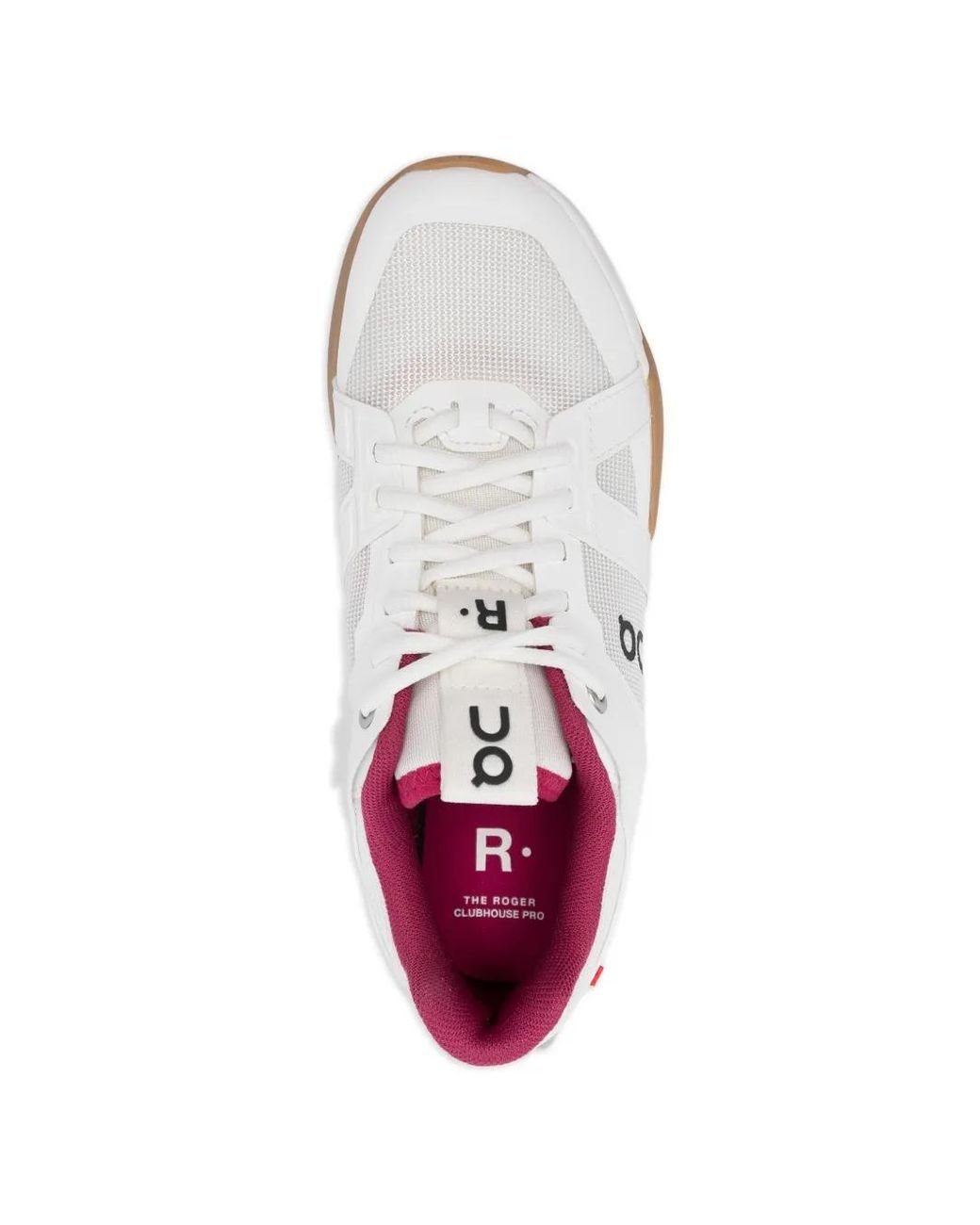 On Shoes White Roger Clubhouse Lace-Up Sneakers