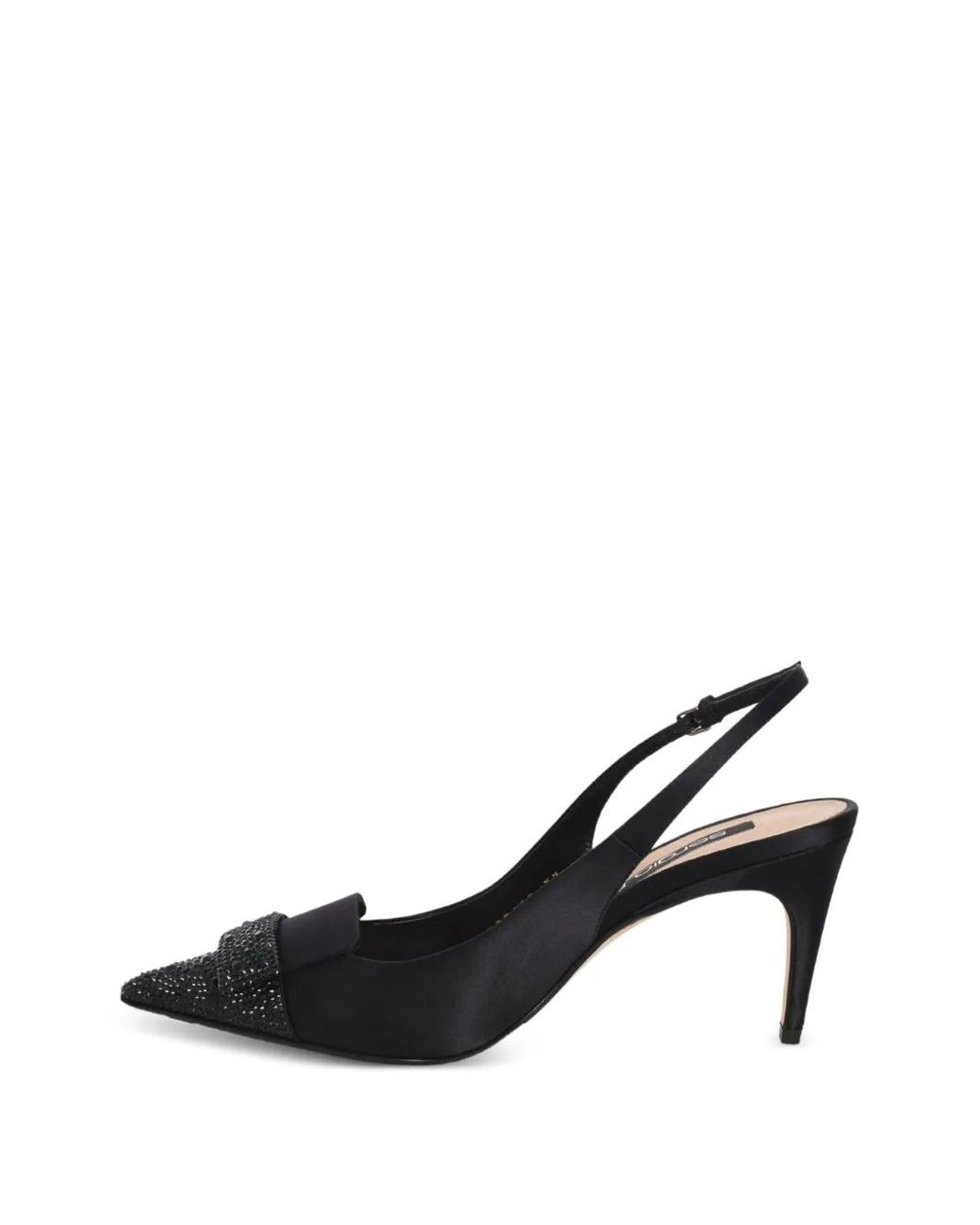 Sergio Rossi Black Slingback-Pumps